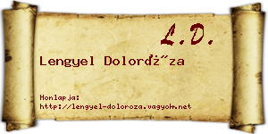 Lengyel Doloróza névjegykártya